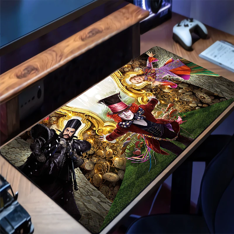 Anime computador mouse pad alice sonho gamer grande kawaii mouse pads gaming mousepad macio mesa mause teclado mouse tapete