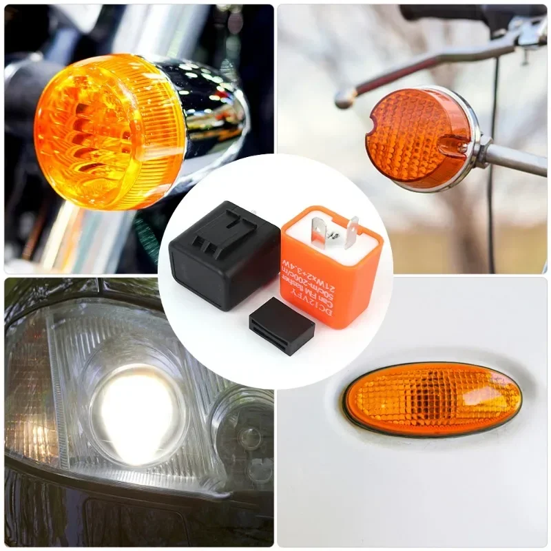 Motocicleta LED ajustável turn signal flasher, relé de controle, lâmpada controlador, regulador, DC12VFY