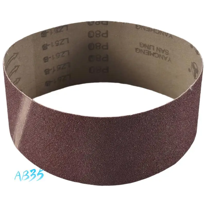 

AB35-3X21 Inches(75X533mm) Aluminum Oxide Sanding Belt 15 Pack Sanding Belts ( 80 120 180 240 400 Grits) For Belt Sander