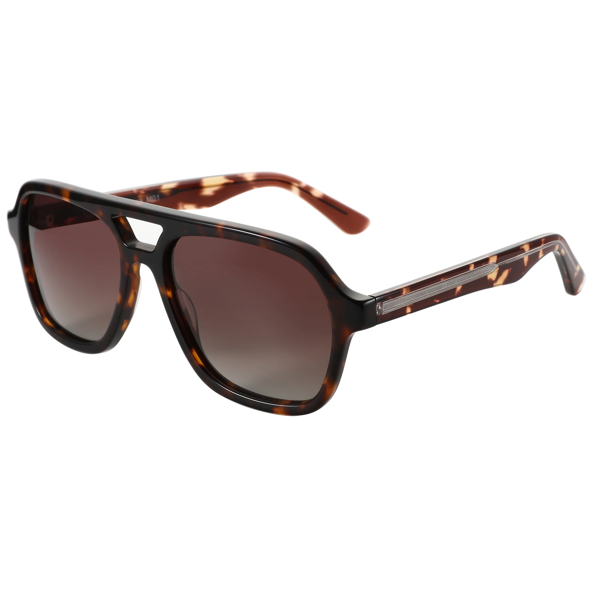 ZENOTTIC 2025 Trend Aviator Polarisierte Sonnenbrille, handgefertigt, Acetat, UV400-Schutz, Piloten-Sonnenbrille für Damen und Herren – Detail 14
