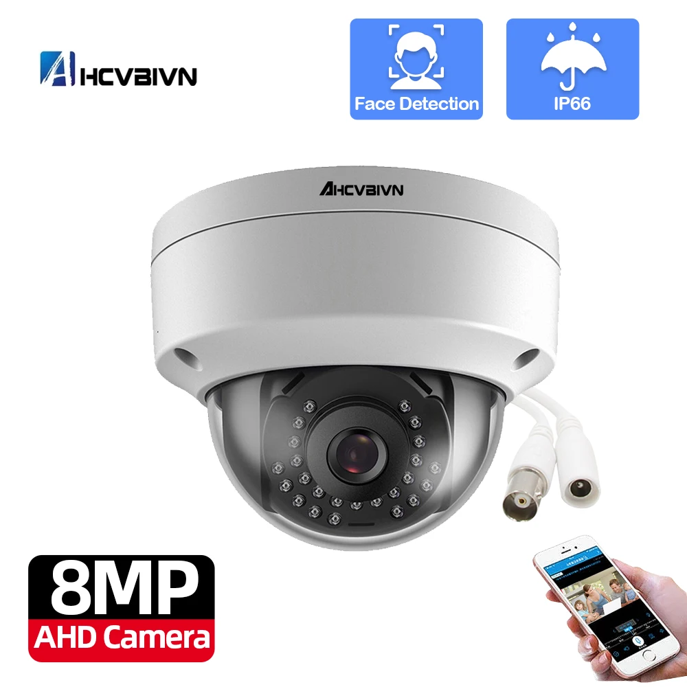 8MP AHD TVI CVI Analog CCTV Surveillance Camera Ultra HD Security Camera Outdoor Waterproof Motion Detect Sony Infrared Dome Cam