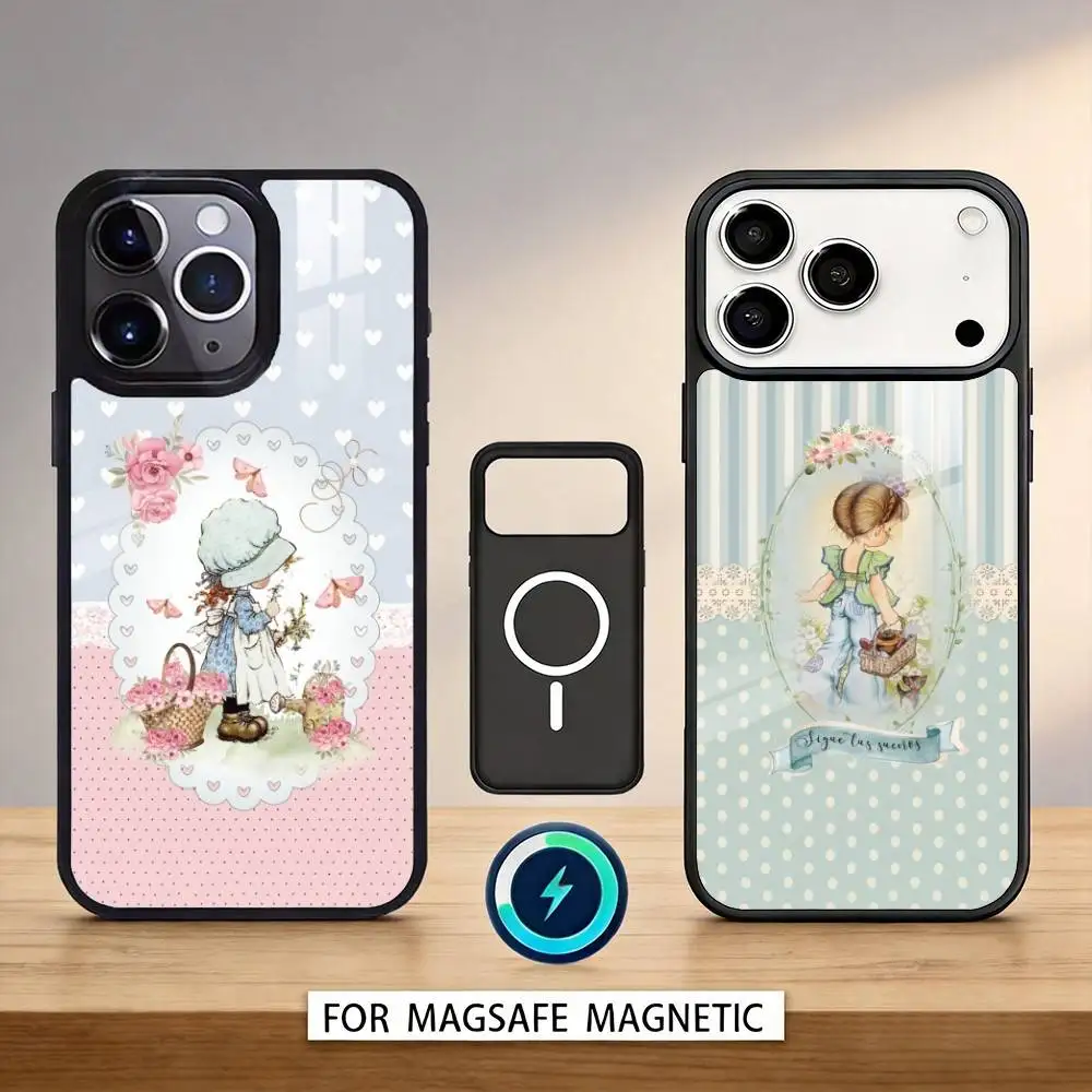 

S-Sarah K-Kay Girl Phone Case For iPhone 17,16,15,14,13,12,Pro,Max For Magsafe Magnetic Wireless Charging