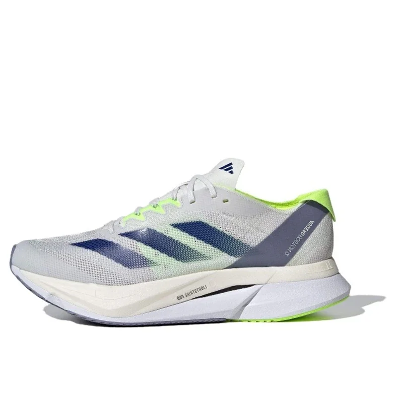 Adidas Adizero Boston 12 Men Running Shoes Anti-slip Wear Comfortable Lightweight Casual Fashion Low Carbon Plate