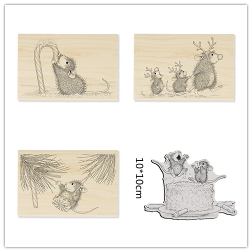 

New 2022 Card Scrapbooking Mouse Cosmos Love Coffee Bean Jug Natural Clear Stamps Account Craft Set No Dies