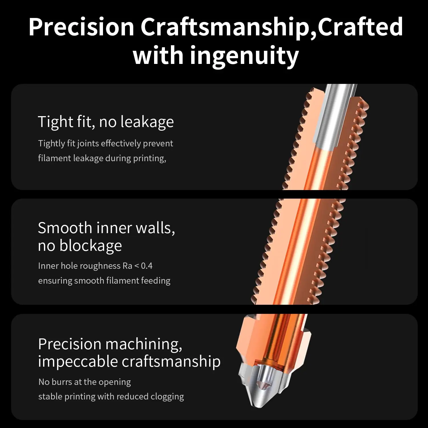 Creality Quick-Swap Unicorn Nozzle Kit, impressão de alto fluxo, material atualizado, instalação rápida, K1C _ K1 Max_Ender-3 V3