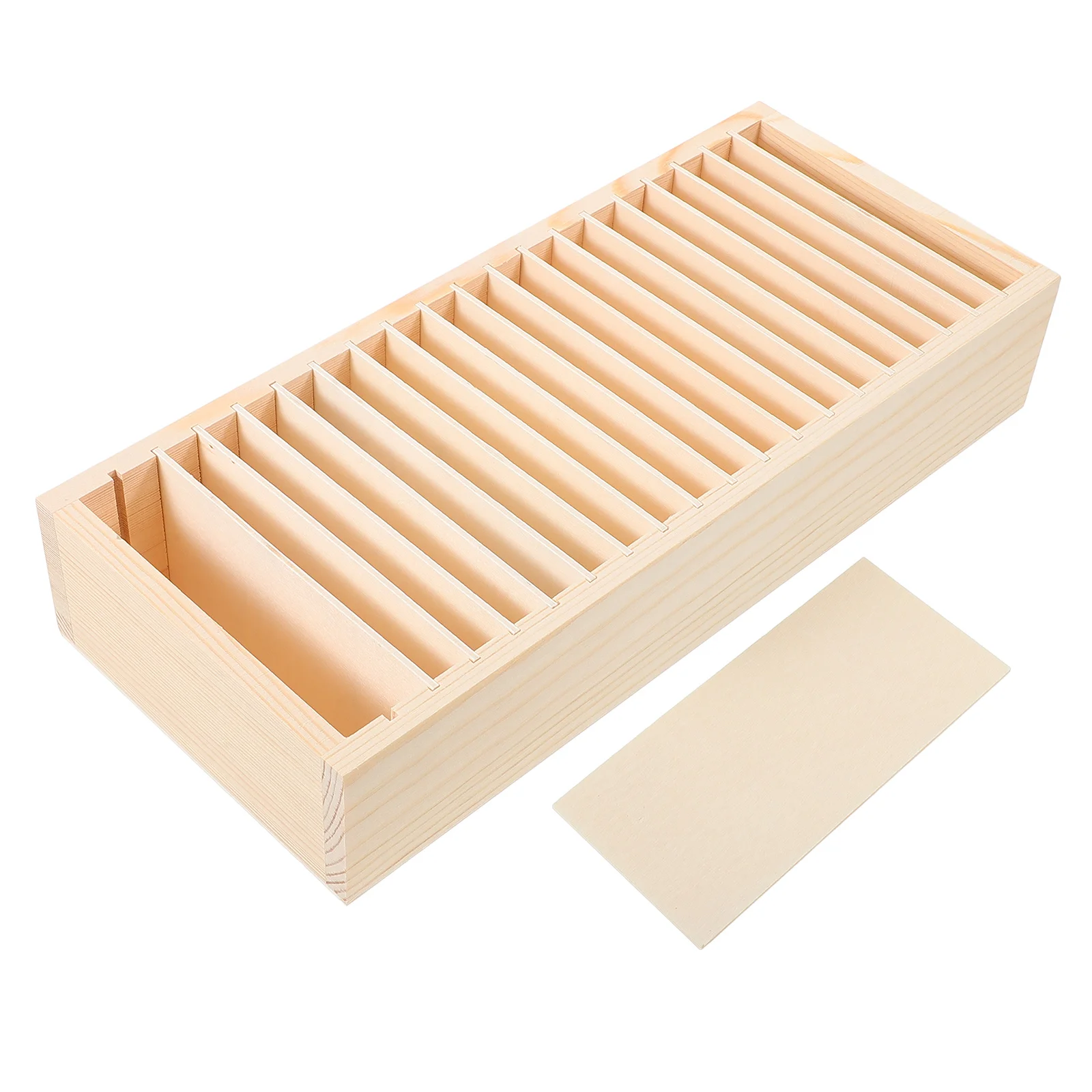 Kotak Penyimpanan Kayu Multi Nomor Kartu Nama Organizer Tempat Desktop Perhiasan Kantor