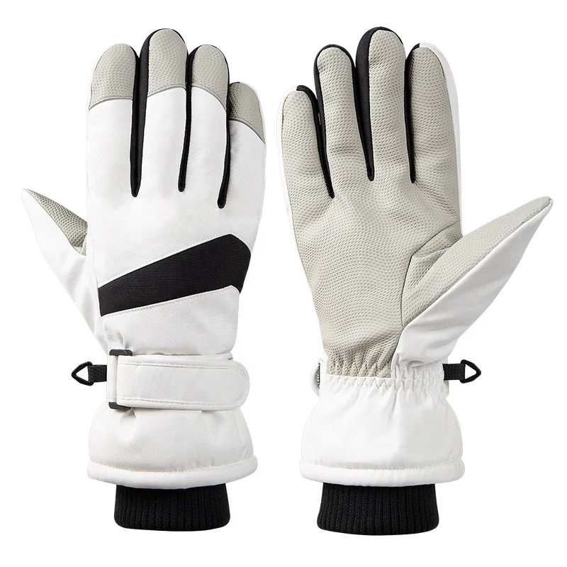 

New Full Finger Racing Gloves Cotton Riding Gloves Other Sports Gloves Thickened Lining Windproof Winter Motorcycle Accessories