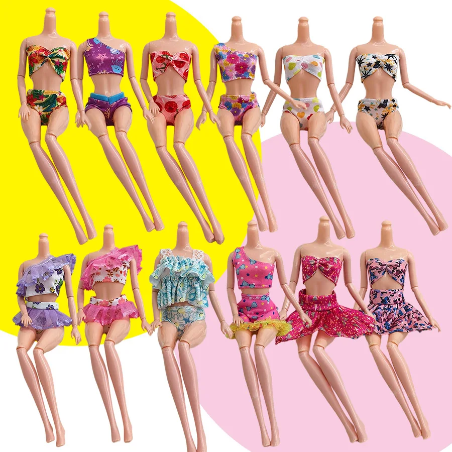 30cm/11.5inch doll clothes, summer swimwear bikini split swimsuit, summer style resort style
