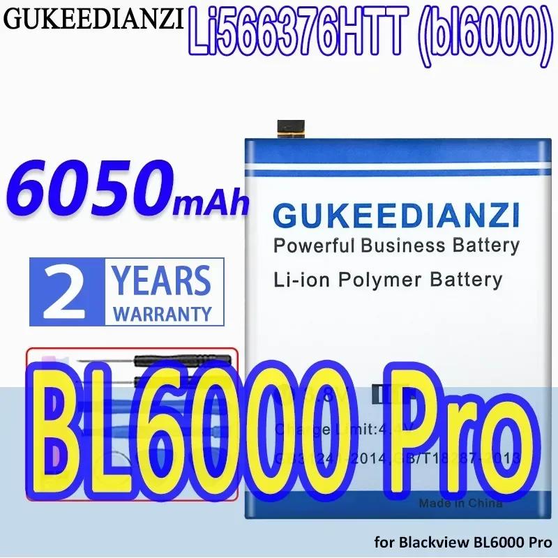 6050mAh Battery for Blackview BL6000 Pro BL6000Pro Li566376HTT  Mobile Phone