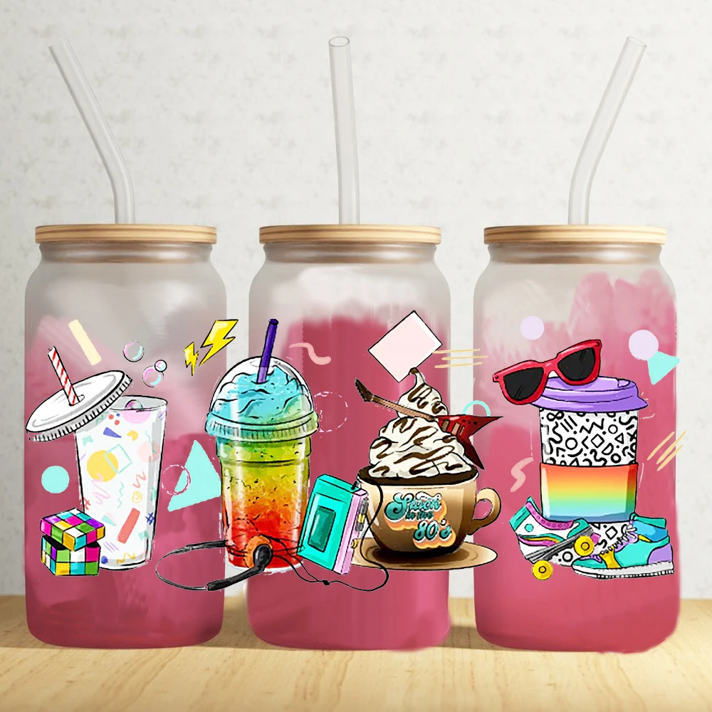 Ready To Ship Random Designs Self-adhesive 16 OZ UV DTF Wraps Decals In Stock