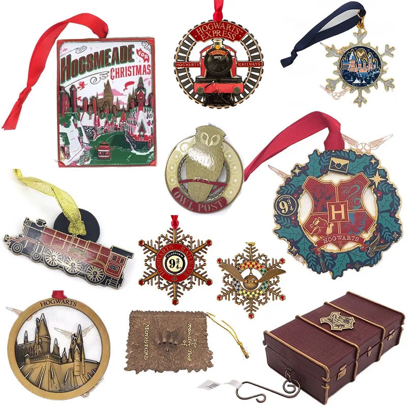 MINISO Волшебная периферия, подвеска в виде рождественской елки, аниме, золотой снитч, экспресс-поезд, Слизерин, книга монстров, автомобильная лента, украшение