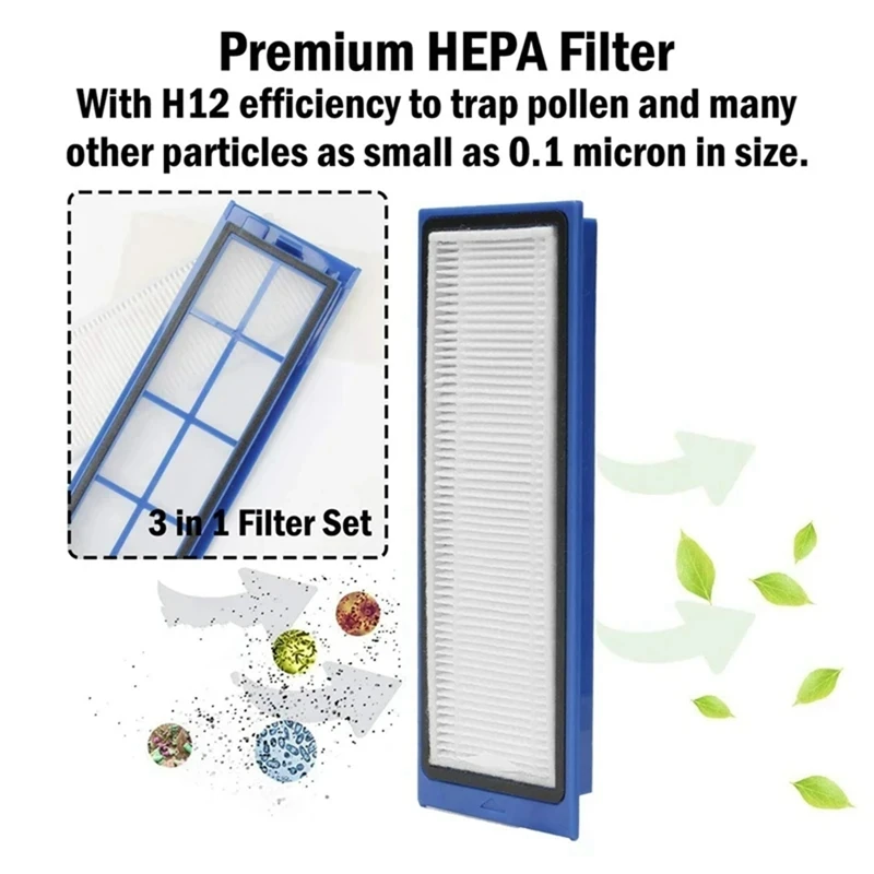 6 قطعة مرشحات Hepa ل Eufy Robovac L70 الهجين جهاز آلي لتنظيف الأتربة أجزاء الملحقات مرشحات قابل للغسل