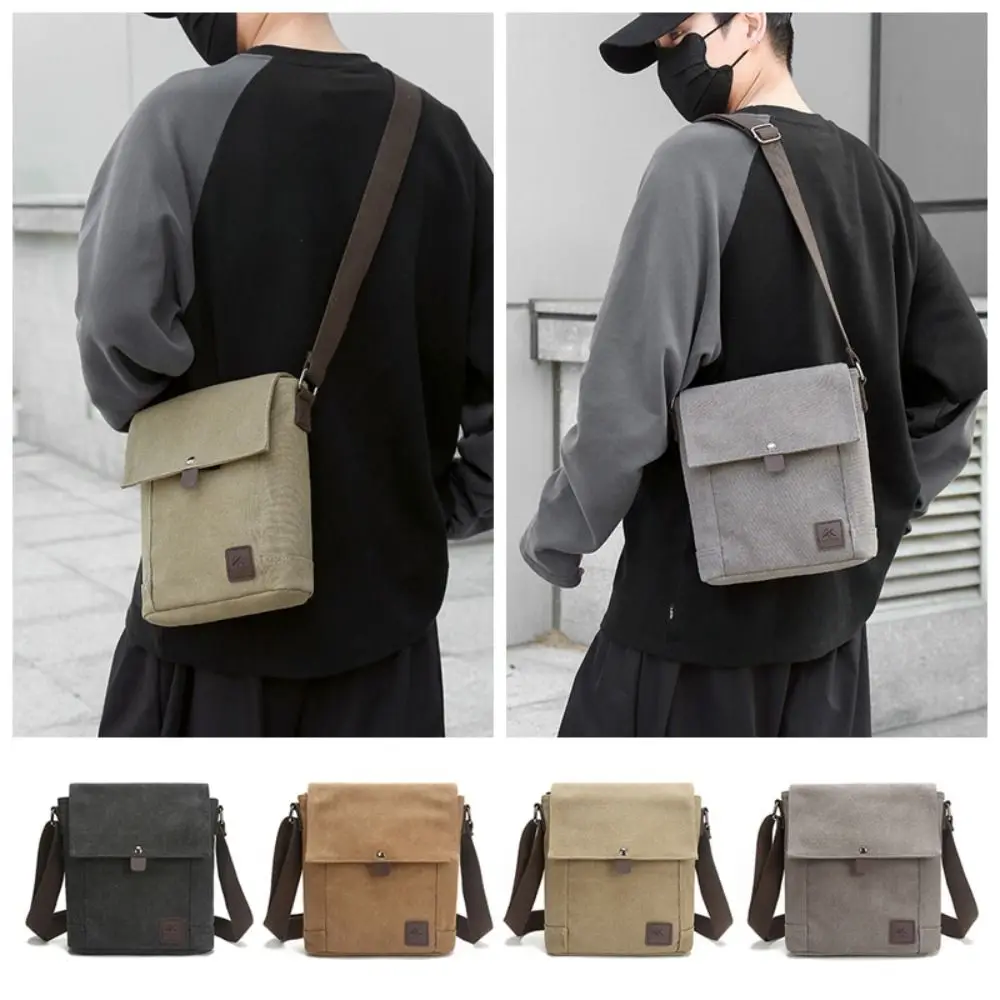 

Versatile Canvas Crossbody Bag Square Korean Style Slanting Bags Shoulder Bag Korean Style