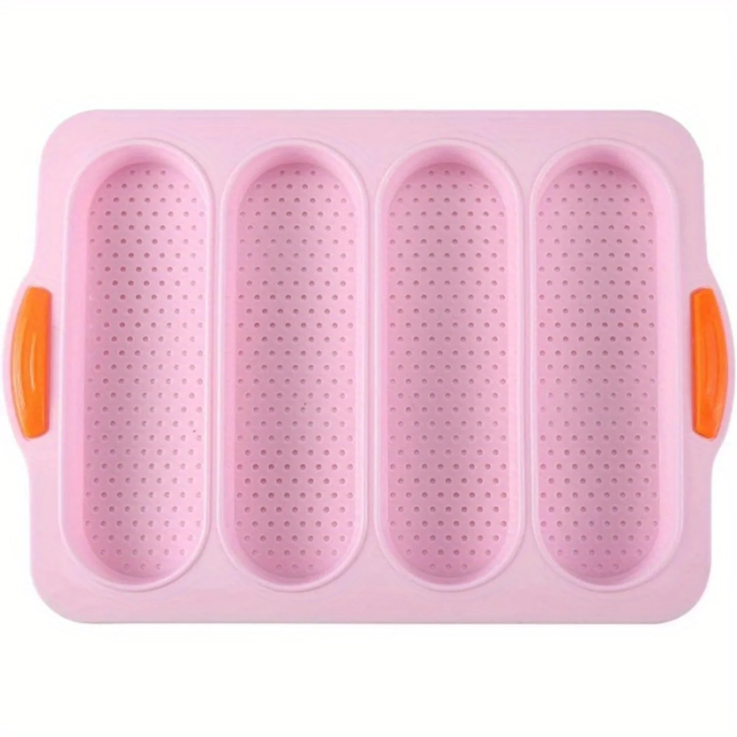 Valentine's Day Silicone Loaf Pans - Oblong Non-Stick French  Bread Baking Tray for Oven Use, Set of 1.