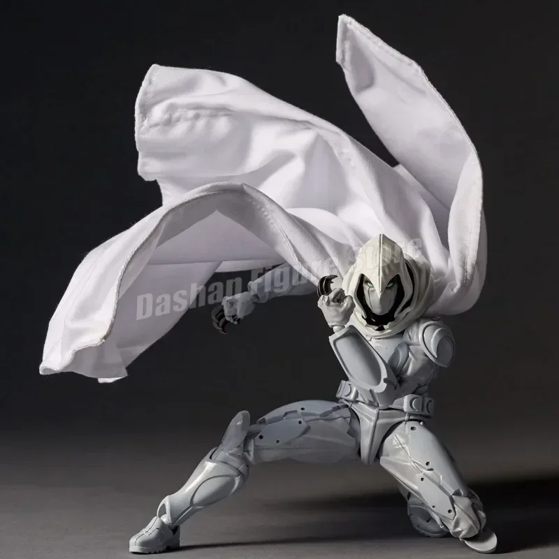 Moon Knight Anime Figure Revoltech Amazing Yamaguchi Marc Spector Action Figurine Collection Ornament Model Toy Birthday Gift