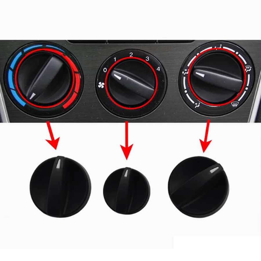 

1 шт., ручка переключателя управления теплом кондиционера, ручка переменного тока для Mazda 6 2006-2008 GV2W-61-195, аксессуары, автостайлинг, часть