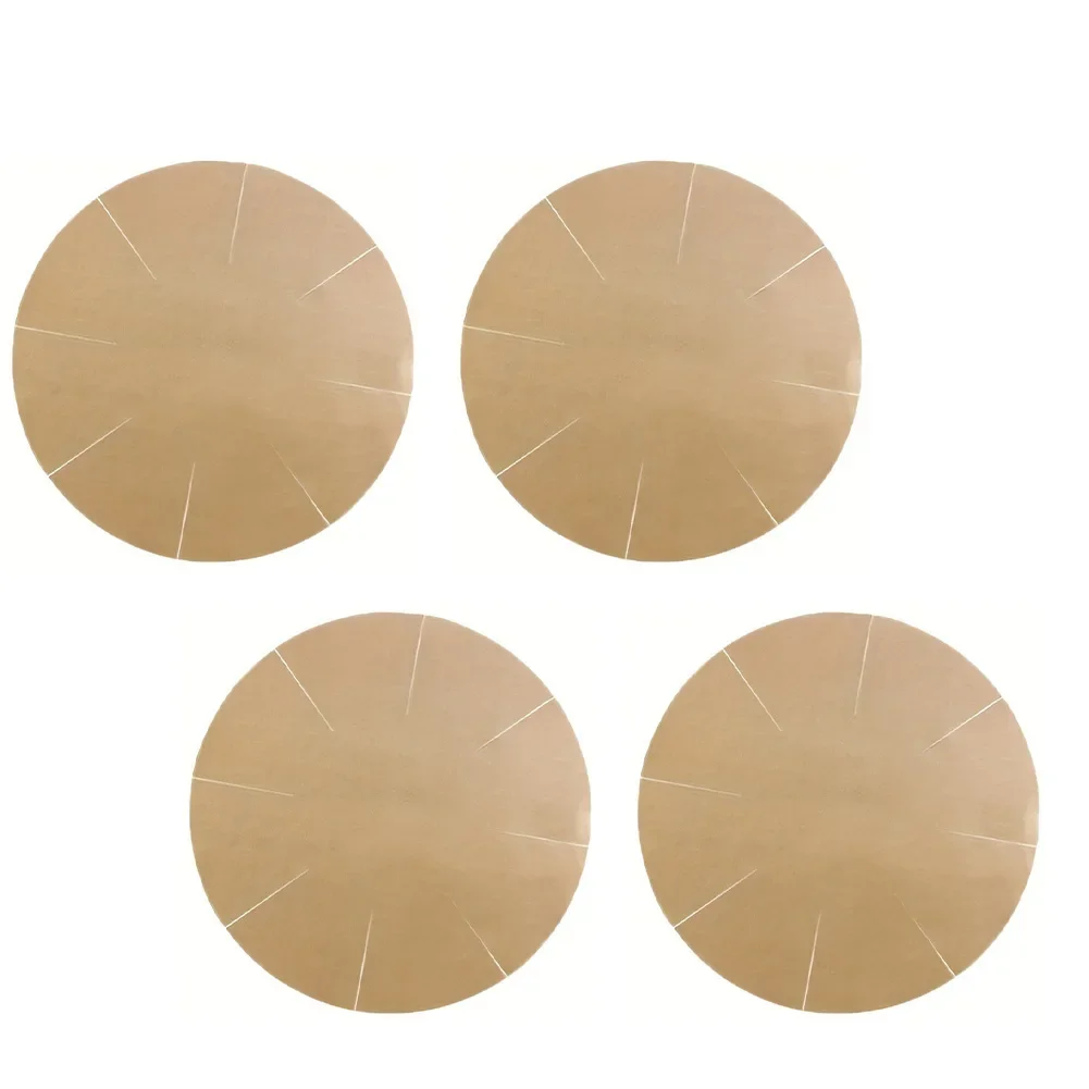 Round Reusable Baking Liners 4pcs PTFE Non-Stick Sheets 30cm 36cm Size Oven Microwave Use Washable Kitchen Accessory Kit