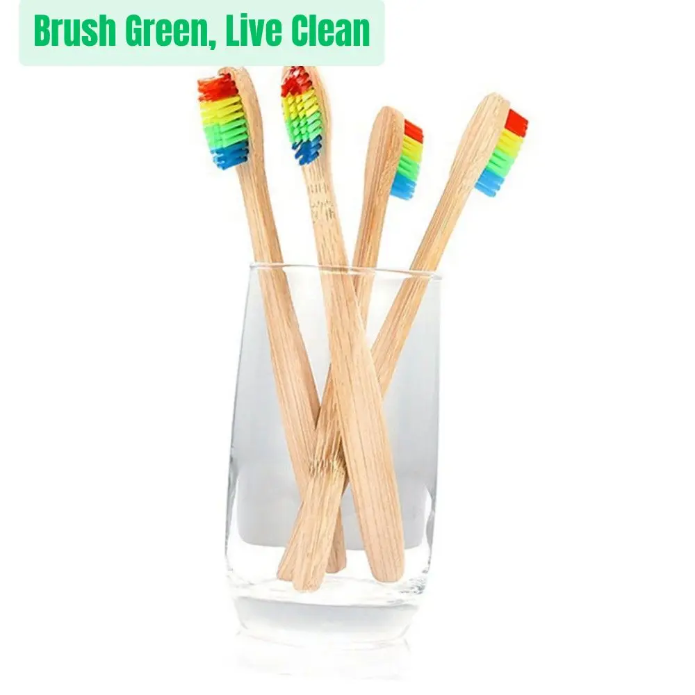 

Eco-Friendly Bamboo Toothbrush for Family Use, BPA-Free, Biodegradable Handle, Soft Bristles, Sustainable Bamboo Toothbrush