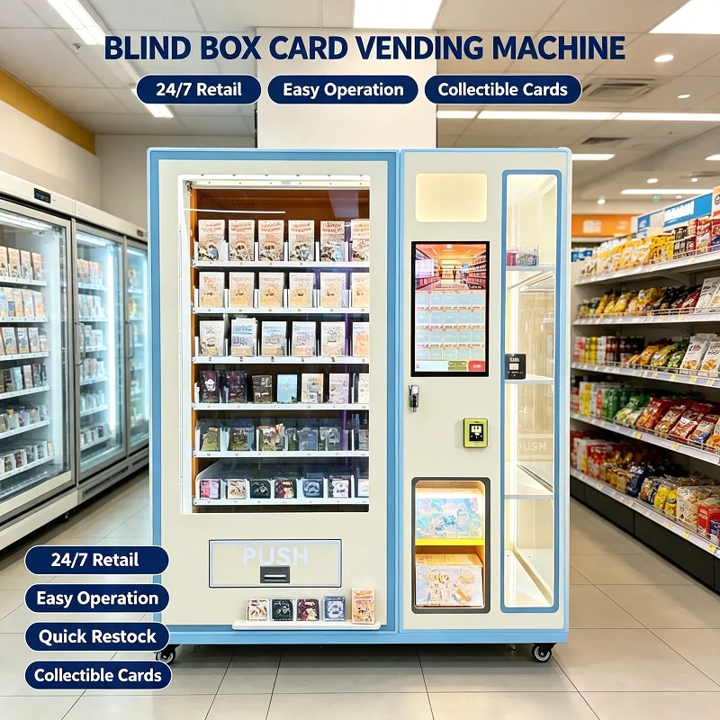 TCG Card Vending Machine Blind Box Automated Dispenser Interactive Play Center Collectible Trading Card Toy Gift for Kids Mall