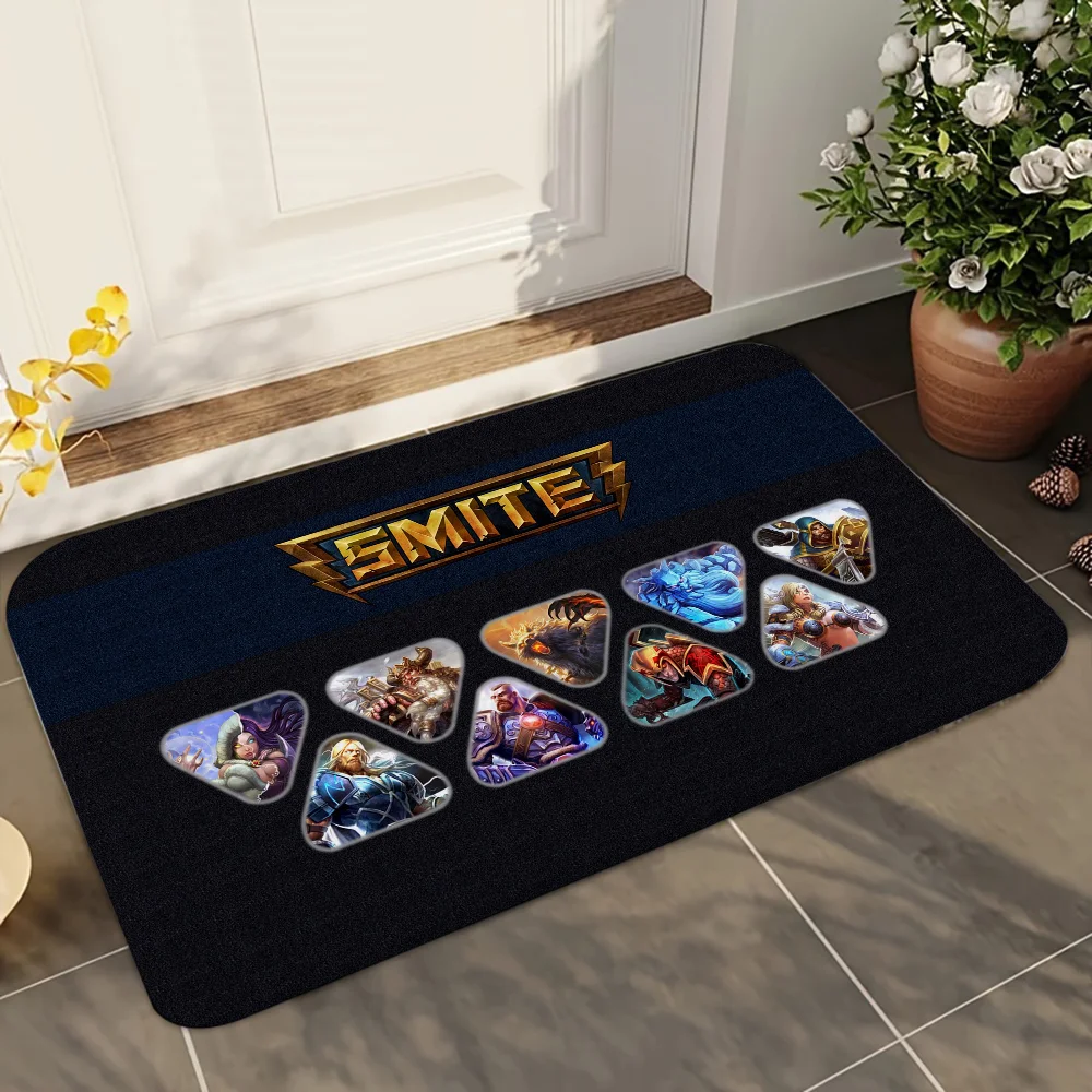 1pc Smite Floor Mat Doormats Home Carpet Foot Mat Bathroom Absorbent Mats Anti-Slip Mats Home Decor