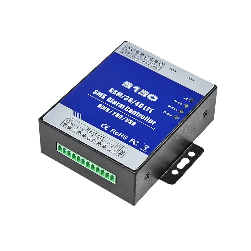 S 150 GSM SMS Alarm Controller Remote Irrigation Temp Humi Pump Control hine Room Water Level High Reliility