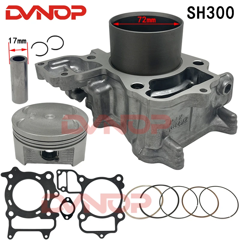 Kit de cilindros para Honda SH300, KTW, Cylinder, sh 300 ktw Forza 300 NSS 300cc 12100-K04-930 2013-2018, piezas de motor