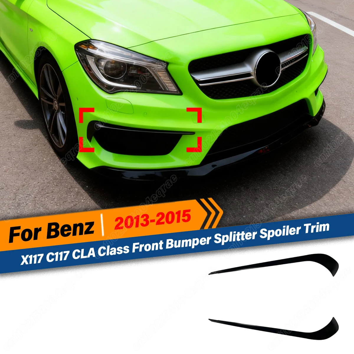 

Комплект сплиттеров-спойлеров для переднего бампера Mercedes-Benz CLA Class X117 C117 CLA45 CLA200 CLA220 CLA250 CLA260 AMG 2013 2014 2015