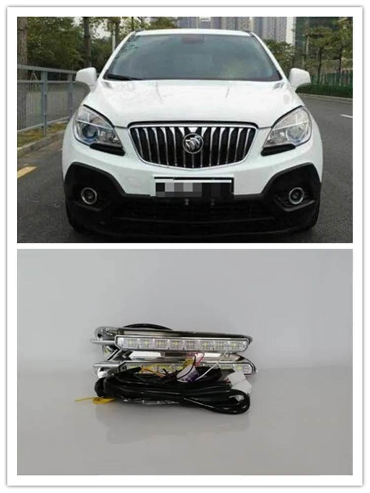 

LED DRL For Buick Encore Opel Mokka 2012 2013 2014 2015 Daytime Running Lights Daylight Lamp With Dynamic Turning Lights 12V