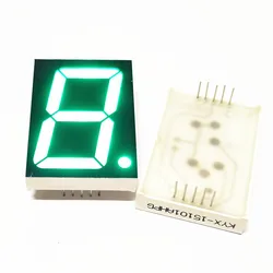 10Pcs 1.5Inch 1Bit Green Light Digital Module KYX-15101AGG/BGG 10Pin 30*44*8MM LED Digitron Anode Common Cathode Digital Tube ﻿