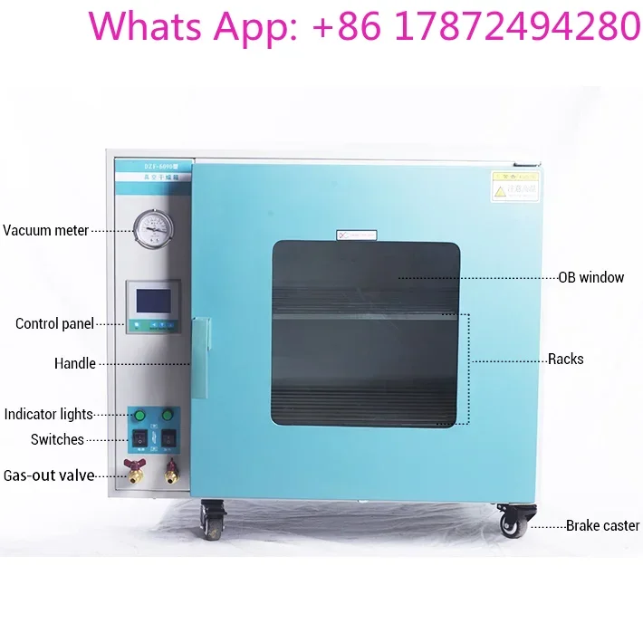 China Resin Machine Vacuum Drying Chamber Chemical Industry Lab Heating Oven Benchtop Vacuum Dryer Oven