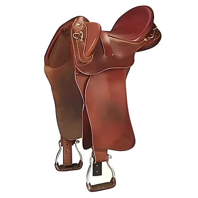 

Handmade Premium Genuine Leather Stock Saddle Lightweight Flexible Western Style With Comfort Support For All-Day Riding