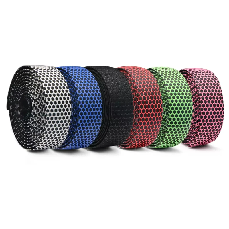 

2PCS Anti-slip Bike Handlebar Tape PU Shock Absorption Road Anti-Vibration Wrap Cycling Handle Belt Bike Accessories