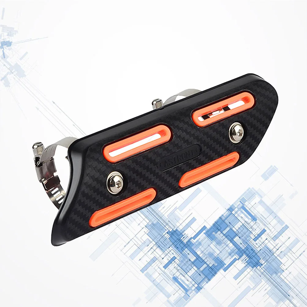 

Dirt Bike Exhaust Heat Shield Heat Resistant Hollowed Muffler Pipe Insulation Cover Orange Motorbike Wrap Performance Upgrade