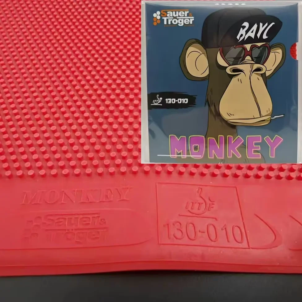 

Sauer Troger Monkey HELLFIRE Long Pips Table Tennis Rubber OX Small/Soft Particles Ping Pong Rubber Offensive ITTF Approved