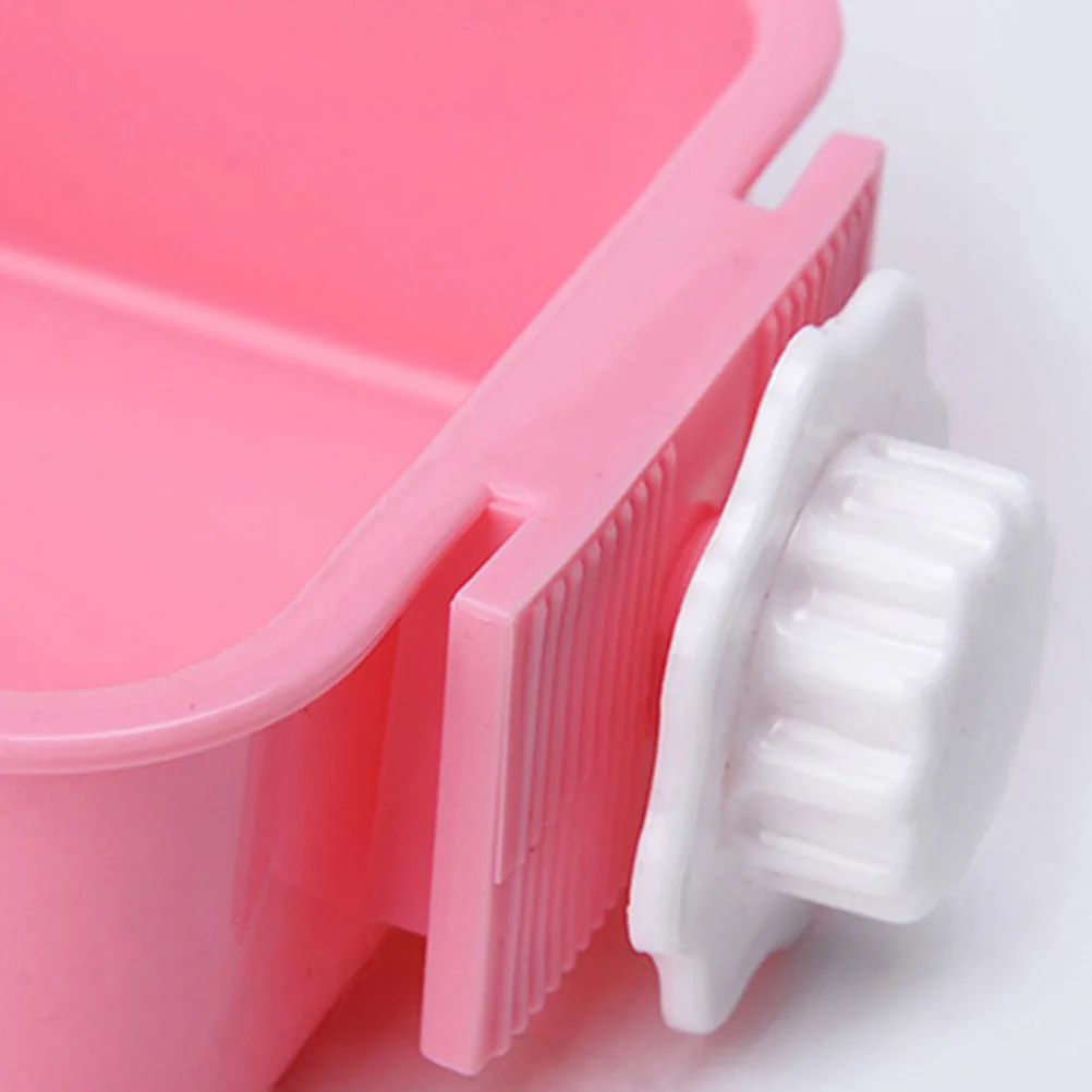 

Premium Stainless Steel Hanging Pet Bowl Easy to Clean and Fix Durable for Dog Cat Pet Supplies - Size S Pink Dog Bowl