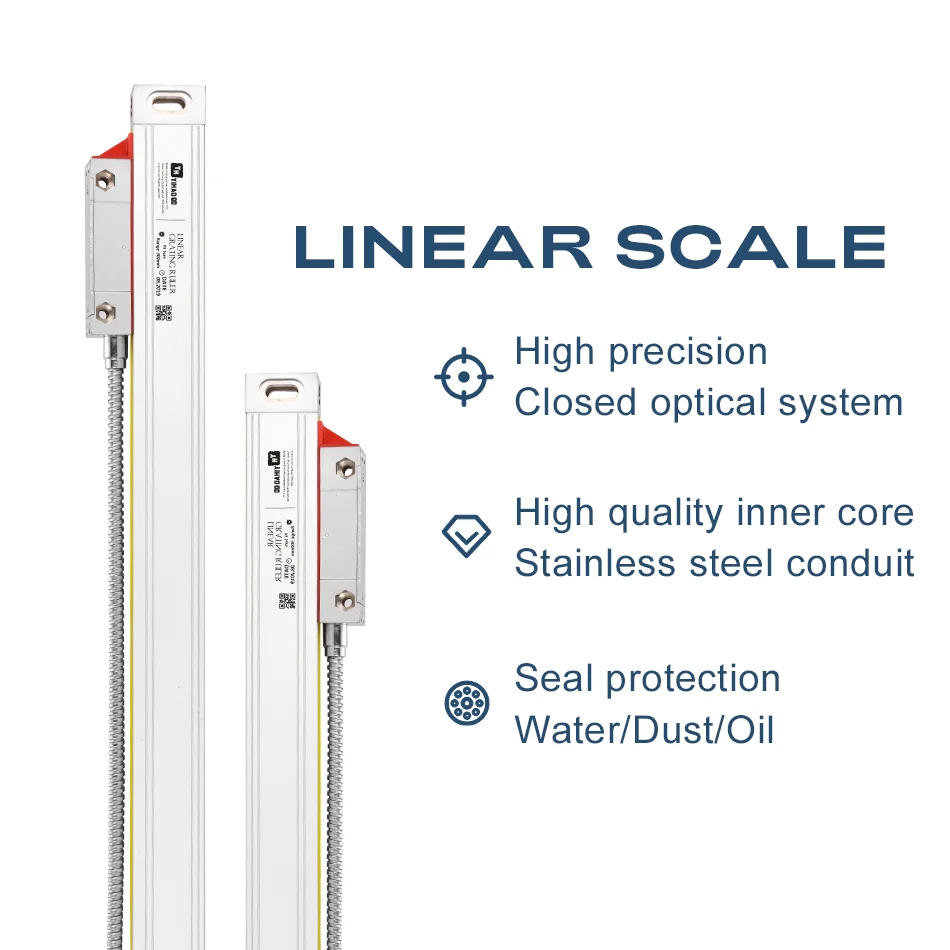 Lathe Linear Optical Ruler Line Linear Encoder Stroke Length 50 100 450 500 550 600 650 700 750 800 850 900 1000MM