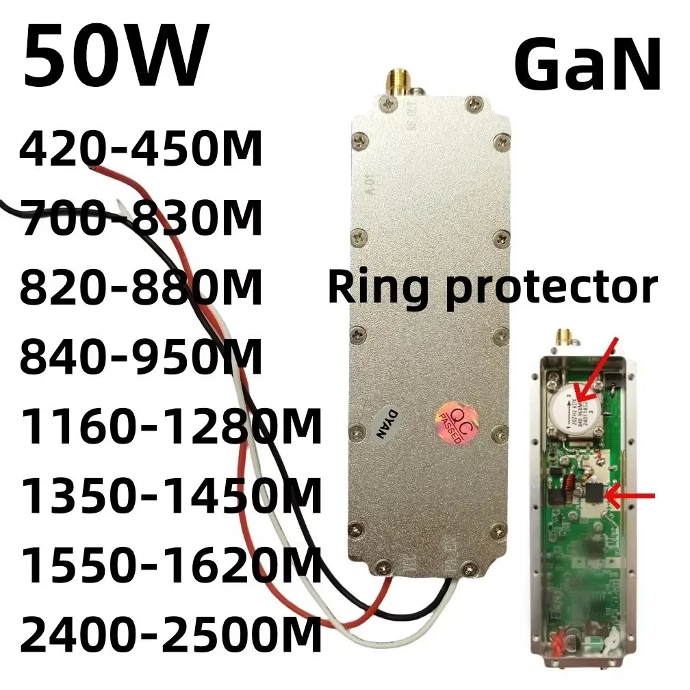 50W GAN CHIP CIRCULATOR RF POWER AMPLIFIER MODULE700-820MHZ800-920MHZ 900-1050MHZ920-1060MHZ