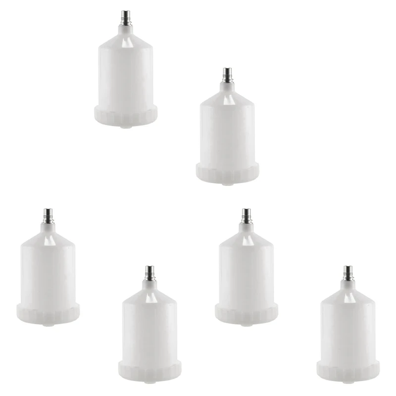 

6 шт. 600 мл пластиковый горшок для краски Hvlp для распылителя Sata, разъем для чашки, струйный распылитель краски-A82M