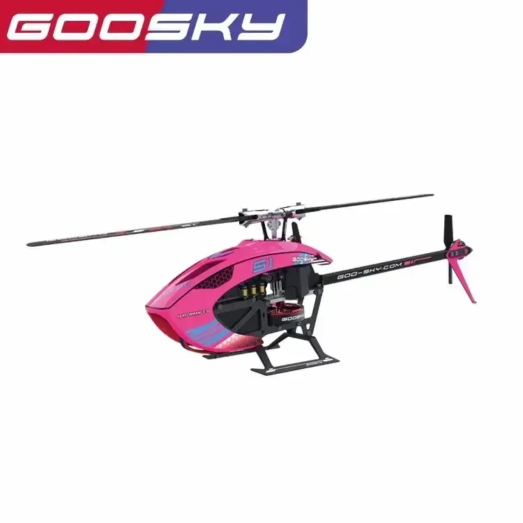 Goosky-S1 BNF 6ch 3D Stunt RC Helicóptero, Duplo Motor Brushless, Motor de acionamento direto, Flybarless, Avião Brinquedos, Presentes