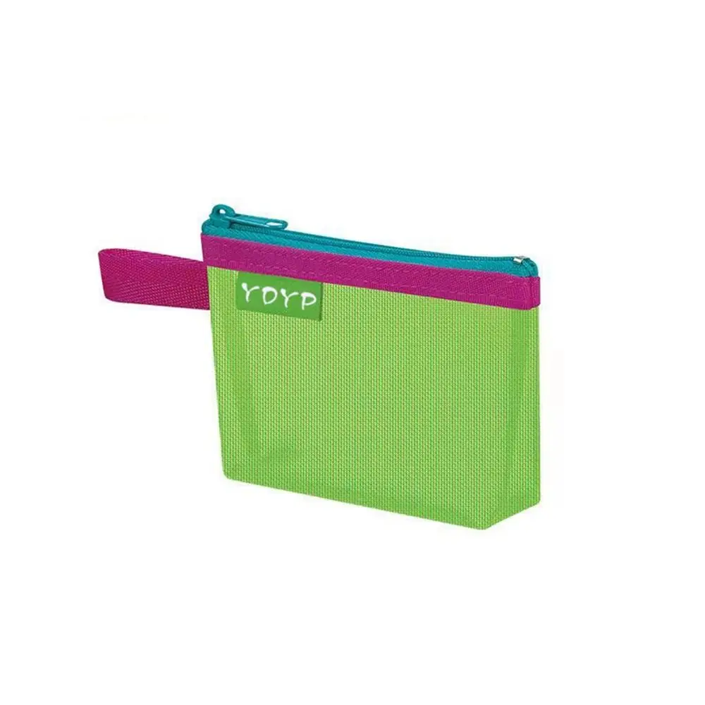 

ID Credit Card Holder Mesh Storage Bag Zipper Pouch Transparent File Bag Small Coin Purse Lipstick Bag Stationery Storage Bag