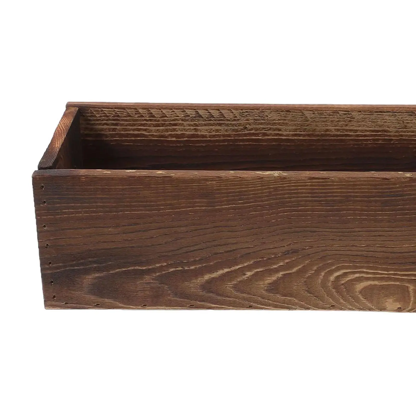 Wooden Flower Box Organizer Plant Container for Courtyard Windowsill Home