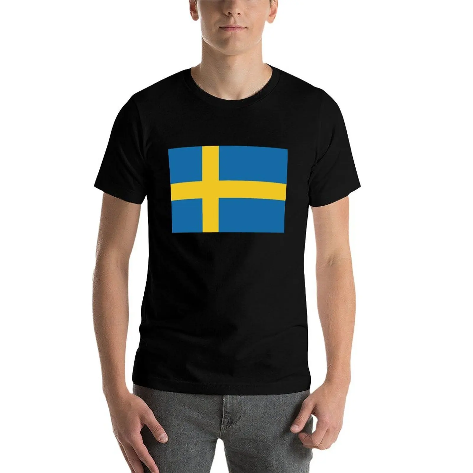 

Flag of Sweden, flag Sweden, Sweden flag T-Shirt t shirts for man graphic tees men t shirt cotton 100% T-Shirt