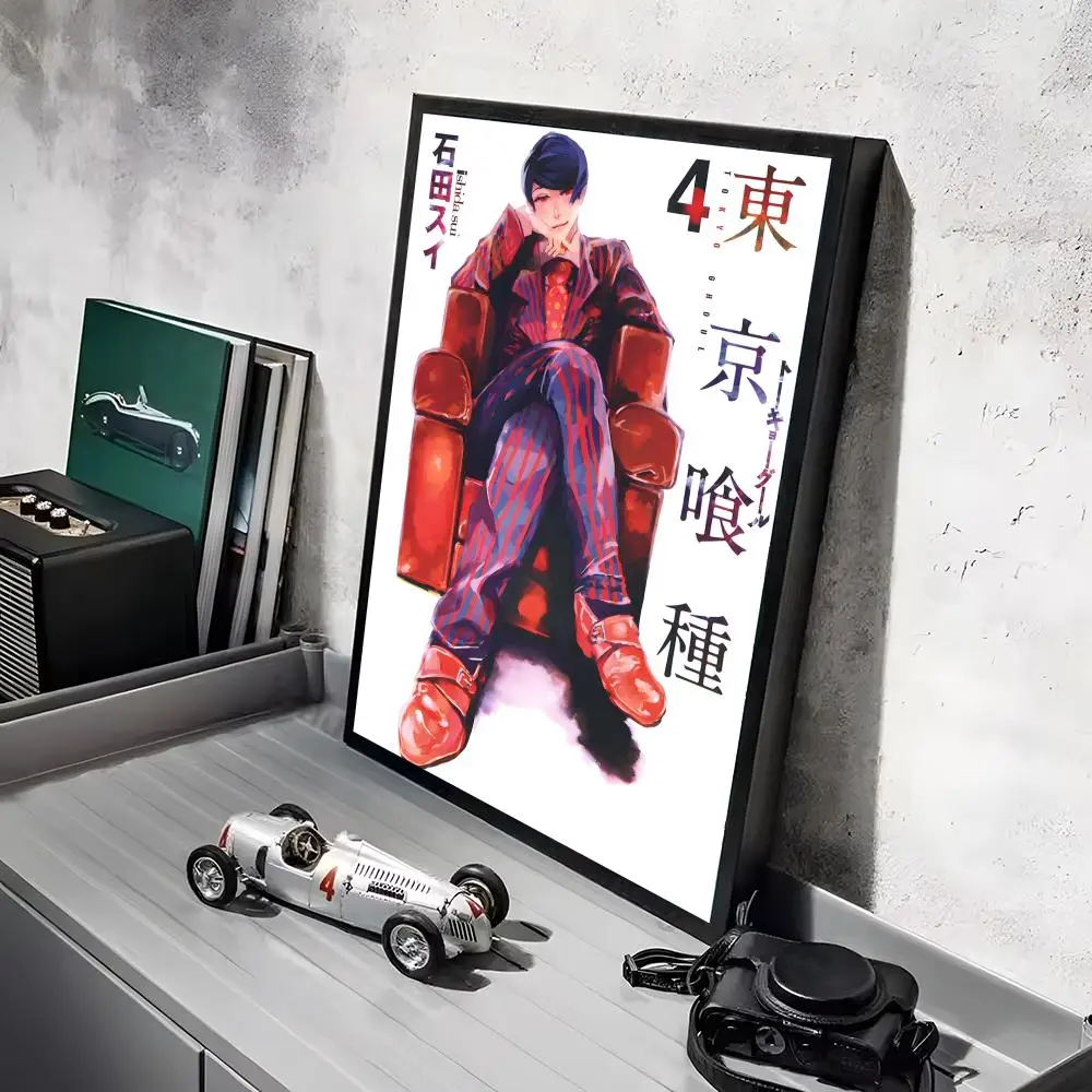 T-Tokyo Ghoul Anime-Poster-Aufkleber, HD-Gemälde, selbstklebende Kunst für Schlafzimmer, Wohnzimmer, Heimdekoration, moderne Wandaufkleber, Geschenk – Detail 20