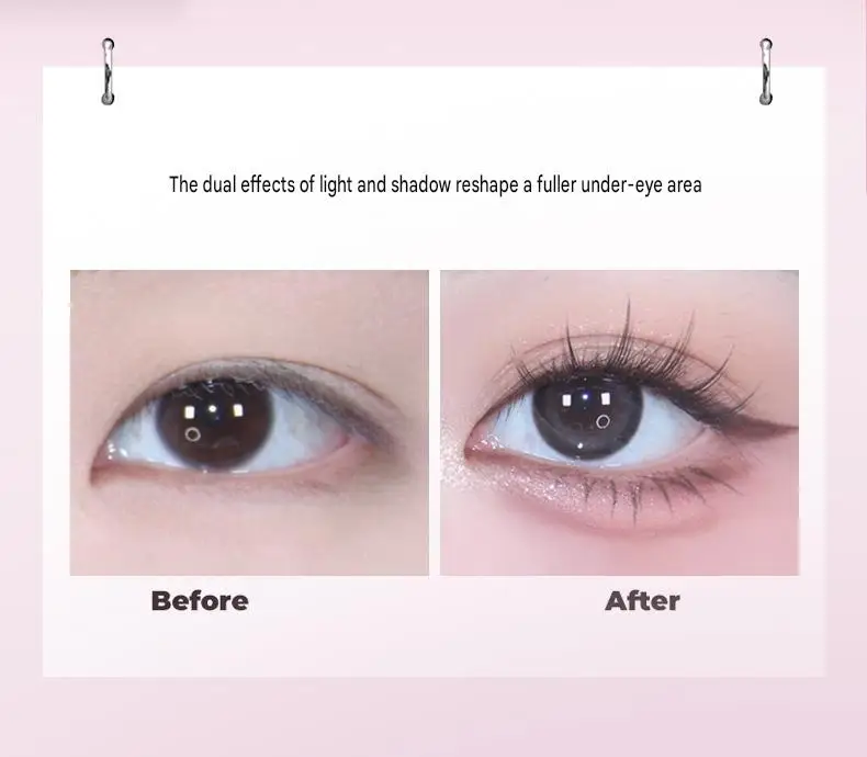 QXQY 3D Unter-Augen-Highlighter-Stift Wasserfest Verwischungsfest Langanhaltend Multifunktionaler Eyeliner Aufhellender Aegyo Sal Make-up-Stift – Detail 13