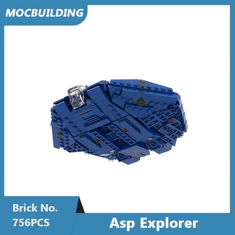 Moc Bouwstenen 1:300 Schaal Asp Explorer Intrekbaar Landingsgestel Ruimte Serie Diy Geassembleerde Stenen Collectie Speelgoed 756 Stuks