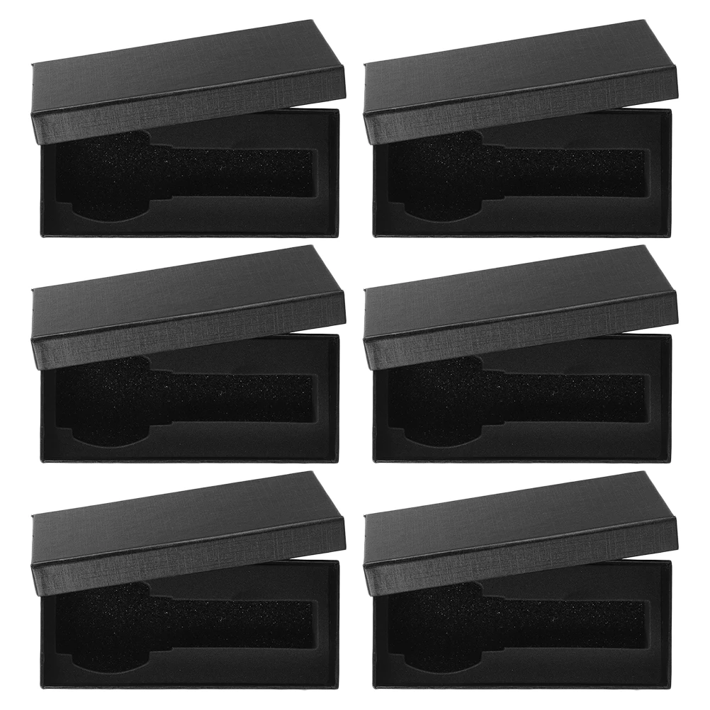 

6 Pcs Watch Boxes for Men Travel Case Sponge Ideal Watches Packaging Display Portable Fits Various Watches Great