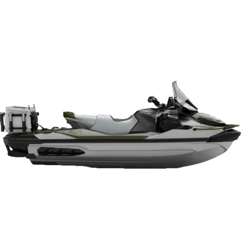 Barco integral versión pico, jet ski rojo llama