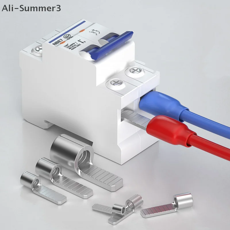 10 Uds C45 terminales para DZ47 interruptor de aire conector de Cable conector de Cable eléctrico Terminal de engarzado C45-1.5-50mm2
