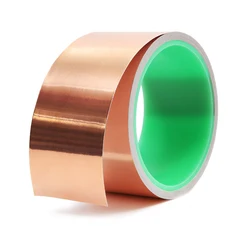 10M 20M Copper Foil Tape Conductive Adhesive for EMI Shielding Guitar Cavity Soldering Slugs