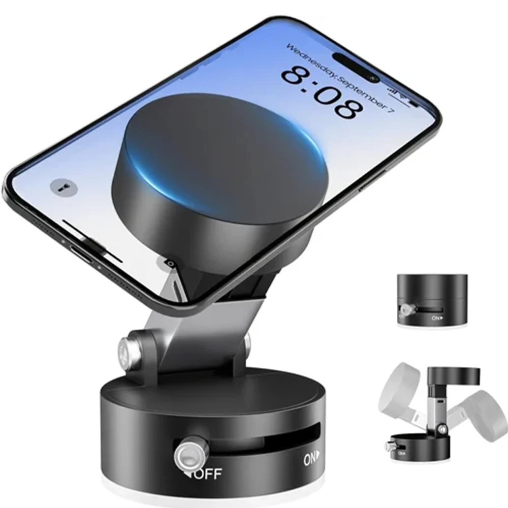 Suporte Magnético Automotivo com Ímã de Neodímio Base Giratória 360 °   Para Celular Smartphone Navegação Automotiva